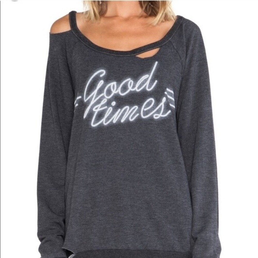Chaser Good Times Sweatshirt Grunge Cozy Size XS